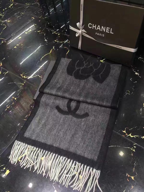 【CHANEL】シャネルマフラー コピー 16A PARISROMA 上級カシミアココマーク大判ストール A73757